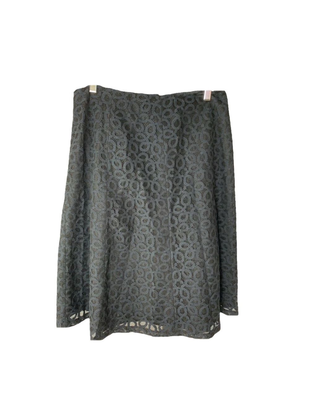 ABS Allen Schwartz Blue Lace Skirt Women Size 6
